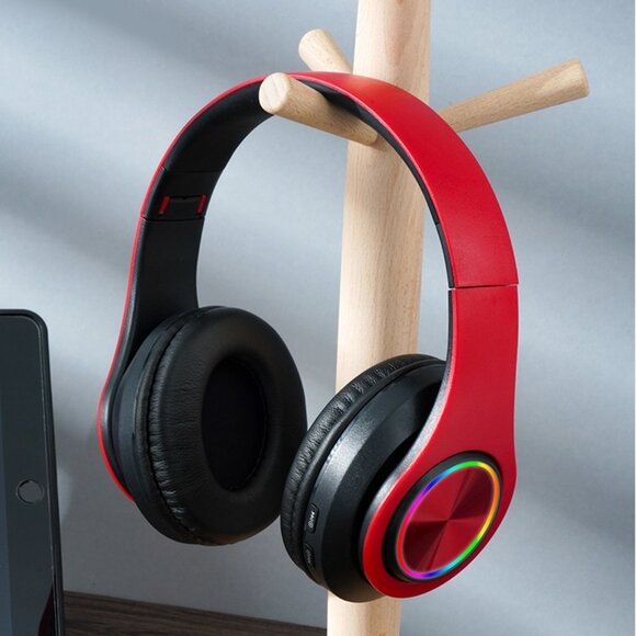 B39 Luminous Wireless Headset Game Call Folding Card Headset Bluetooth Headset - Picture 10 of 10